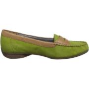 Groene Suède Leren Mocassins Gabor , Green , Dames