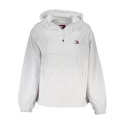 Witte Nylon Sportjas met Capuchon Tommy Hilfiger , White , Dames