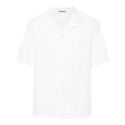 Witte Katoenen Overhemd Pinstripe Klokkraag Barena Venezia , White , H...