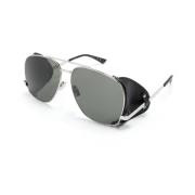 SL 653 Leon Leather Spoiler 001 Sunglasses Saint Laurent , Gray , Here...