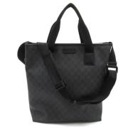 Pre-owned Canvas totes Gucci Vintage , Black , Dames