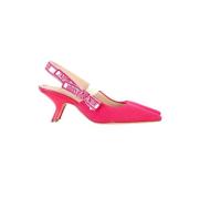 Pre-owned Polyester heels Dior Vintage , Pink , Dames