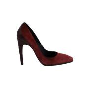 Pre-owned Suede heels Bottega Veneta Vintage , Red , Dames