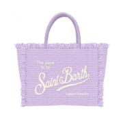 Stro Vanity Tas Strand Vrije tijd Wit MC2 Saint Barth , Purple , Dames