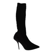 Zwarte Stretch Soklaarzen Dolce & Gabbana , Black , Dames