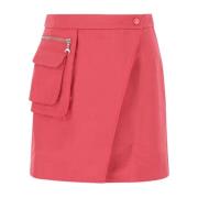 Fuchsia Nylon Mini Skirt Marine Serre , Pink , Dames