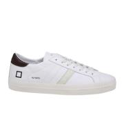 Vintage Leren Sneakers Wit/Bruin D.a.t.e. , White , Heren