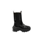 Pre-owned Leather boots Maison Margiela Pre-owned , Black , Dames