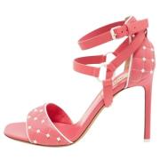 Pre-owned Leather sandals Valentino Vintage , Pink , Dames