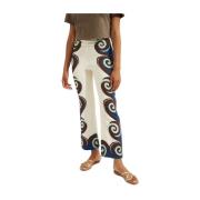 Stretch Broek voor Al Fresco Lunches La DoubleJ , Beige , Dames