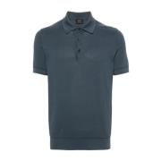 Blauw Casual Polo Shirt Brioni , Blue , Heren