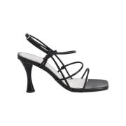 Pre-owned Leather sandals Proenza Schouler Pre-owned , Black , Dames