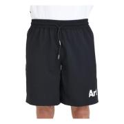 Zwarte Shorts met Samuel Logo Arte Antwerp , Black , Heren