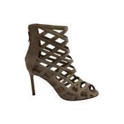 Pre-owned Suede heels Manolo Blahnik Pre-owned , Gray , Dames