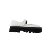 Pre-owned Leather flats JW Anderson Pre-owned , White , Dames