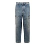 Cargo Jeans Regular Fit Katoen Denim Nine In The Morning , Blue , Here...