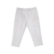 Pre-owned Cotton bottoms Jil Sander Pre-owned , White , Dames