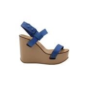 Pre-owned Leather heels Chloé Pre-owned , Blue , Dames