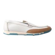 Leren Instaploafers Wit Bruin Blauw Dolce & Gabbana , Multicolor , Her...