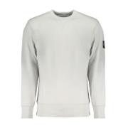 Grijze Crewneck Sweatshirt met Contrastdetails Calvin Klein , Gray , H...