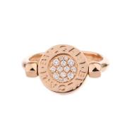 Pre-owned Yellow Gold rings Bvlgari Vintage , Pink , Dames