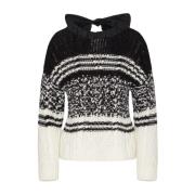 Round-neck Knitwear RED Valentino , Black , Dames