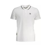 Klassiek Polo Shirt met Contrasterende Details Fila , White , Heren