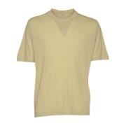 Zachte Wol Jersey Tee Auralee , Green , Heren