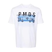 Unieke `Paxi` T-shirt Pmds , White , Heren