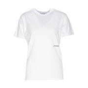 Wit Jersey T-shirt met Voorkant Print Hinnominate , White , Dames