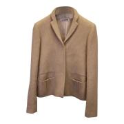 Pre-owned Wool outerwear Jil Sander Pre-owned , Beige , Dames