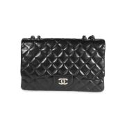 Pre-owned Leather chanel-bags Chanel Vintage , Black , Dames