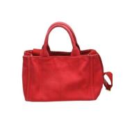 Pre-owned Cotton totes Prada Vintage , Red , Dames