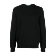 Zwarte Sweaters voor Mannen Zanone , Black , Heren