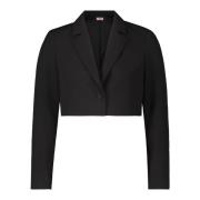 Korte blazer met reverskraag vera mont , Black , Dames