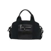 Pre-owned Suede handbags Salvatore Ferragamo Pre-owned , Black , Dames