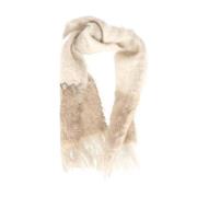 Pre-owned Wool scarves Loewe Pre-owned , Beige , Dames