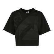 Sporty Crop T-Shirt Autry , Black , Dames
