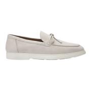 Sand Suède Lace-Up Loafer Doucal's , Beige , Heren