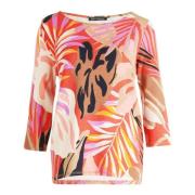 Bloemen Ribgebreid Sweatshirt Betty Barclay , Multicolor , Dames