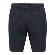 Chino Shorts Ultiem Comfort Stijl Only & Sons , Blue , Heren