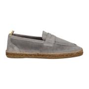 Suède Loafers met Jute Tussenzool Castañer , Gray , Heren