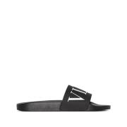 Zwarte Sandalen voor Mannen Valentino Garavani , Black , Heren