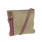 Pre-owned Canvas gucci-bags Gucci Vintage , Beige , Dames