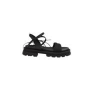 Zwarte Kant Sandalen Ss21 Janet & Janet , Black , Dames