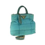 Pre-owned Nylon handbags Prada Vintage , Green , Dames