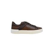 Bruin Leren Veterschoenen Ss21 Hogan , Brown , Heren