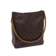 Pre-owned Coated canvas handbags Louis Vuitton Vintage , Brown , Dames