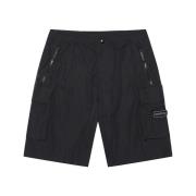 Zwarte Cargo Shorts met UV-bescherming Duvetica , Black , Heren