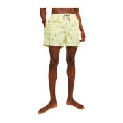 Gestreepte zwemboxer voor mannen Jack & Jones , Yellow , Heren